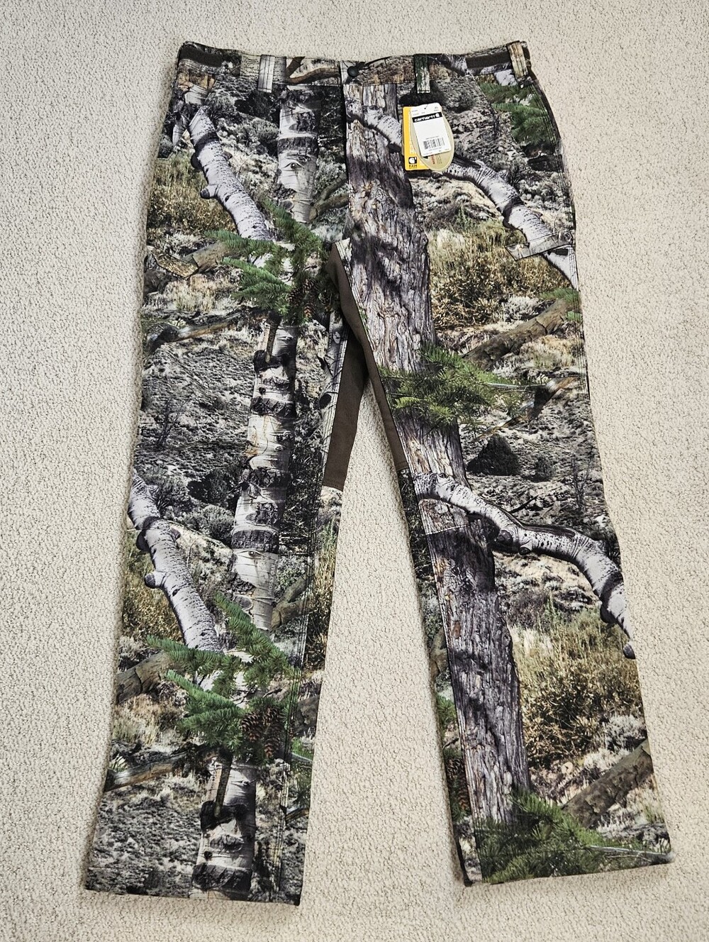 Carhartt Camo Pants Buckfield Hunting Mossy Oak Fleece Lined Mens XLT